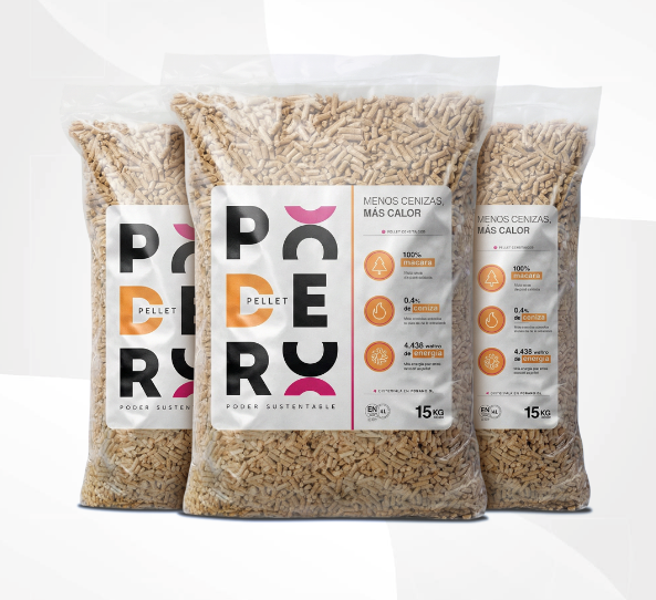 48 Bolsas de Pellet Madera 15 kg